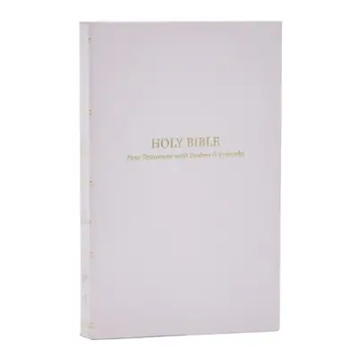 KJV Holy Bible: Pocket New Testament with Psalms and Proverbs, White Softcover, Red Letter, Comf