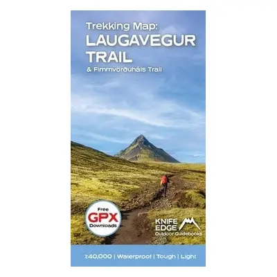 Trekking Map: Iceland's Laugavegur Trail (a Fimmvorduhals Trail) - McCluggage, Andrew