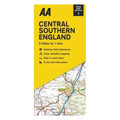 Road Map Central Southern England