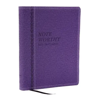 NoteWorthy New Testament: Read and Journal Through the New Testament in a Year (NKJV, Purple Lea