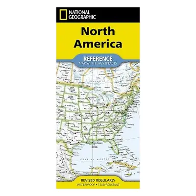 National Geographic North America Map (Folded with Flags and Facts) - National Geographic Maps