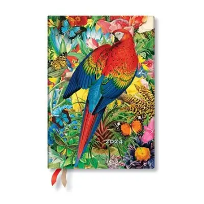 Tropical Garden (Nature Montages) Midi Verso 12-month Dayplanner 2024 - Paperblanks