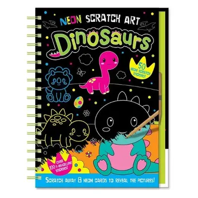 Neon Scratch Art Dinosaurs - Isaacs, Connie