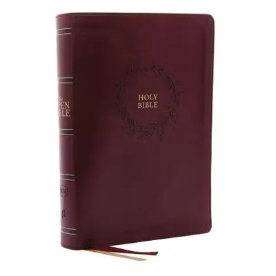 KJV Open Bible: Complete Reference System, Burgundy Leathersoft, Red Letter, Comfort Print: King