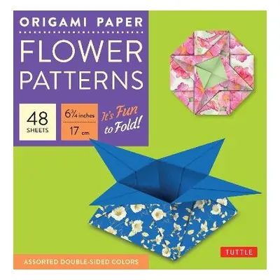 Origami Paper 6 3/4" (17 cm) Flower Patterns 48 Sheets