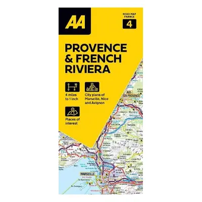 AA Road Map Provence a French Riviera