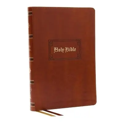 KJV Holy Bible: Giant Print Thinline Bible, Tan Leathersoft, Red Letter, Comfort Print: King Jam