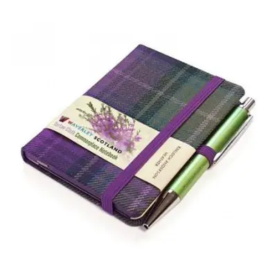 Waverley S.T. (S): Heather Mini with Pen Pocket Genuine Tartan Cloth Commonplace Notebook