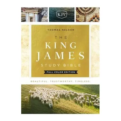 King James Study Bible, Full-Color Edition, Cloth-bound Hardcover, Red Letter - Thomas Nelson