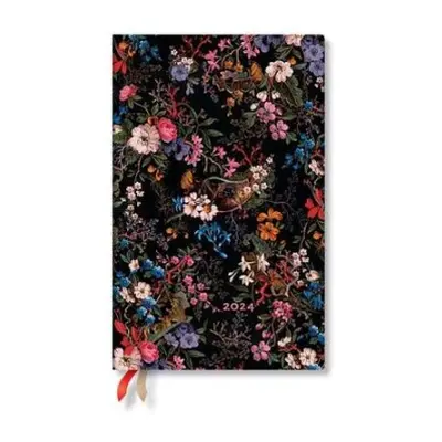 Floralia (William Kilburn) Maxi Vertical 12-month Dayplanner 2024 (Elastic Band Closure) - Paper