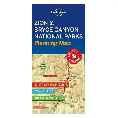 Lonely Planet Zion a Bryce Canyon National Parks Planning Map - Lonely Planet