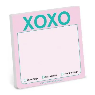 Knock Knock XOXO Sticky Note (Pastel Version) - Knock Knock