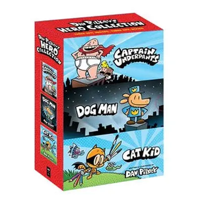 Dav Pilkey's Hero Collection (Captain Underpants #1, Dog Man #1, Cat Kid Comic Club #1) - Pilkey