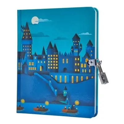 Harry Potter: Hogwarts Castle at Night Lock and Key Diary - Insight Editions