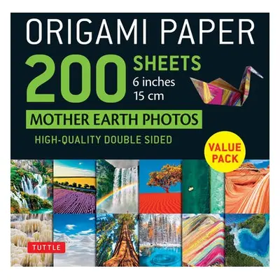 Origami Paper 200 sheets Mother Earth Photos 6" (15 cm)