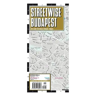 Streetwise Budapest Map - Laminated City Center Street Map of Budapest, Hungary - Michelin