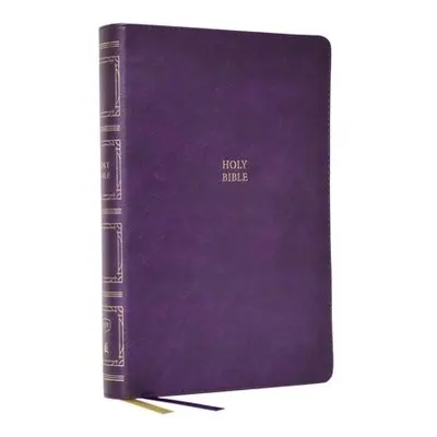 KJV Holy Bible: Paragraph-style Large Print Thinline with 43,000 Cross References, Purple Leathe