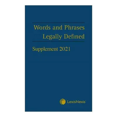 Words and Phrases Legally Defined 2021 Supplement - Hay, David