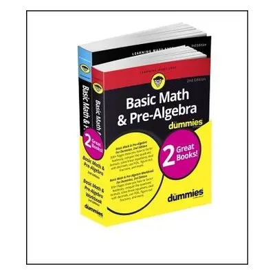 Basic Math a Pre-Algebra For Dummies Book + Workbook Bundle - Zegarelli, Mark