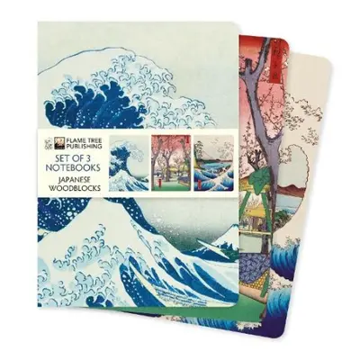 Japanese Woodblocks Set of 3 Standard Notebooks