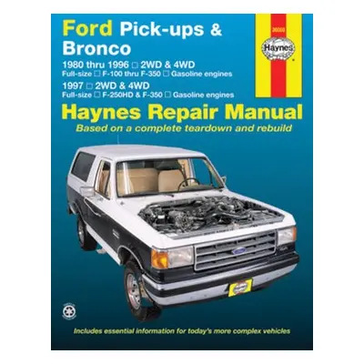 Ford pick-ups F-100-F-350 a Bronco (1980-1996) a F-250HD a F-350 (1997) Haynes Repair Manual (US