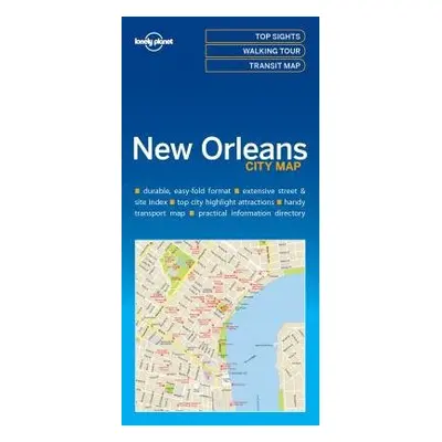 Lonely Planet New Orleans City Map - Lonely Planet