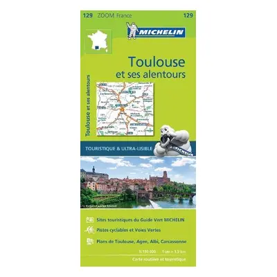 Toulouse a surrounding areas - Zoom Map 129 - Michelin