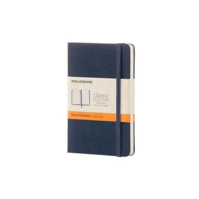 Moleskine Sapphire Blue Pocket Ruled Notebook Hard