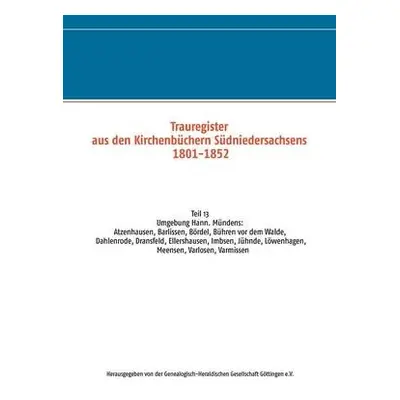 Trauregister aus den Kirchenbuchern Sudniedersachsens 1801-1852