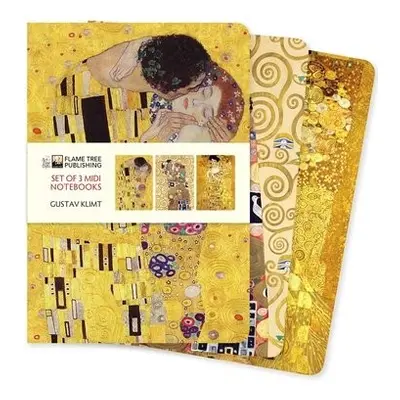 Gustav Klimt Set of 3 Midi Notebooks