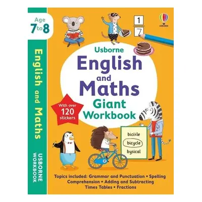 Usborne English and Maths Giant Workbook 7-8 - Bathie, Holly a Bingham, Jane a Young, Caroline a