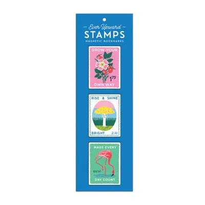 Ever Upward Stamps Shaped Magnetic Bookmarks