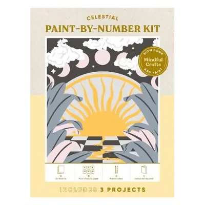 Mindful Crafts: Celestial Paint-by-Number Kit - Chronicle Books