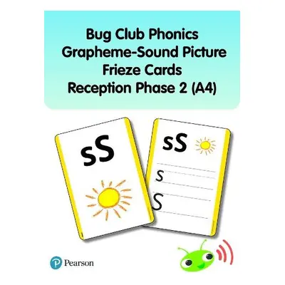 Bug Club Phonics Grapheme-Sound Picture Frieze Cards Reception Phase 2 (A4) - Johnston, Rhona a 