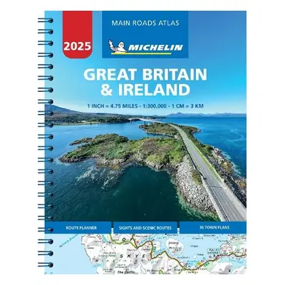 Great Britain a Ireland 2025 - Mains Roads Atlas (A4-Spiral) - Michelin