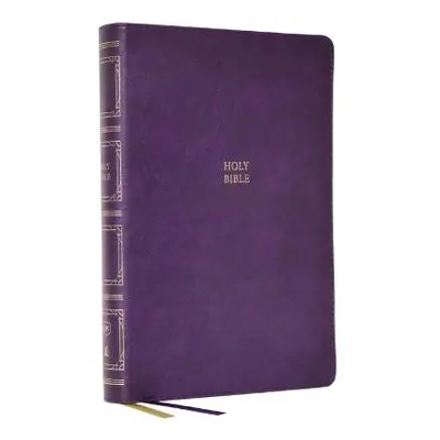 KJV Holy Bible: Paragraph-style Large Print Thinline with 43,000 Cross References, Purple Leathe