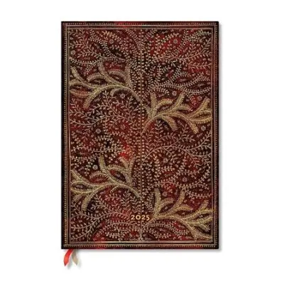 Wildwood (Tree of Life) Grande 12-month Vertical Hardback Dayplanner 2025 (Elastic Band Closure)