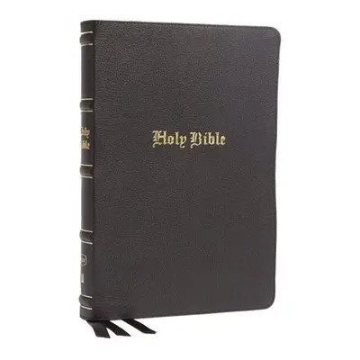 KJV Holy Bible: Large Print Thinline, Black Genuine Leather, Red Letter, Comfort Print (Thumb In