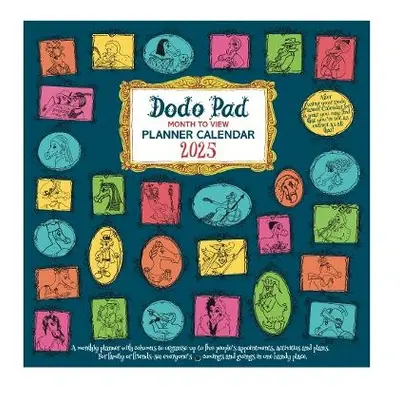 Dodo Pad Family Planner Calendar 2025 - Month to View with 5 Daily Columns - Dodo, Lord