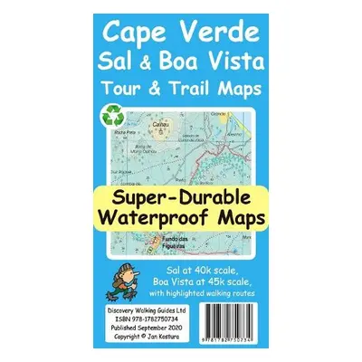 Cape Verde Sal and Boa Vista Tour and Trail Maps - Kostura, Jan