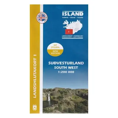 South West Iceland Map 1: 200 000: Regional map 1