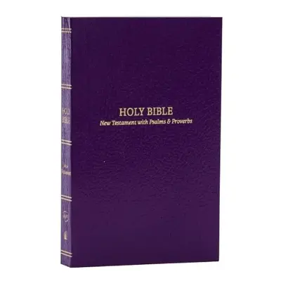 KJV Holy Bible: Pocket New Testament with Psalms and Proverbs, Purple Softcover, Red Letter, Com