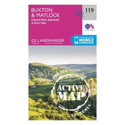 Buxton a Matlock, Chesterfield, Bakewell a Dove Dale - Ordnance Survey