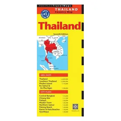 Thailand Travel Map Seventh Edition