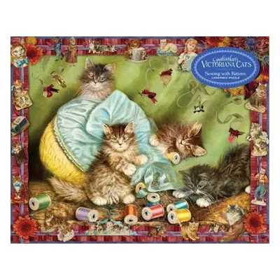 Cynthia Hart's Victoriana Cats: Sewing with Kittens 1,000-Piece Puzzle - Hart, Cynthia