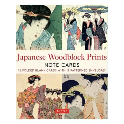 Japanese Woodblock Prints, 16 Note Cards