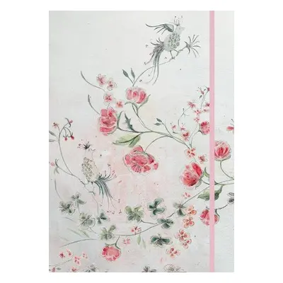 Flowers a Birds Peony A5 Notebook