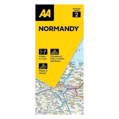 AA Road Map Normandy