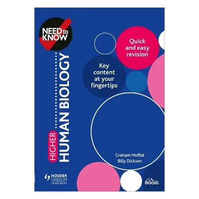 Need to Know: Higher Human Biology - Moffat, Graham a Dickson, Billy