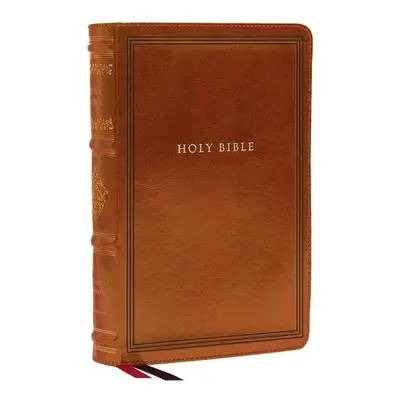 KJV, Wide-Margin Reference Bible, Sovereign Collection, Leathersoft, Brown, Red Letter, Comfort 